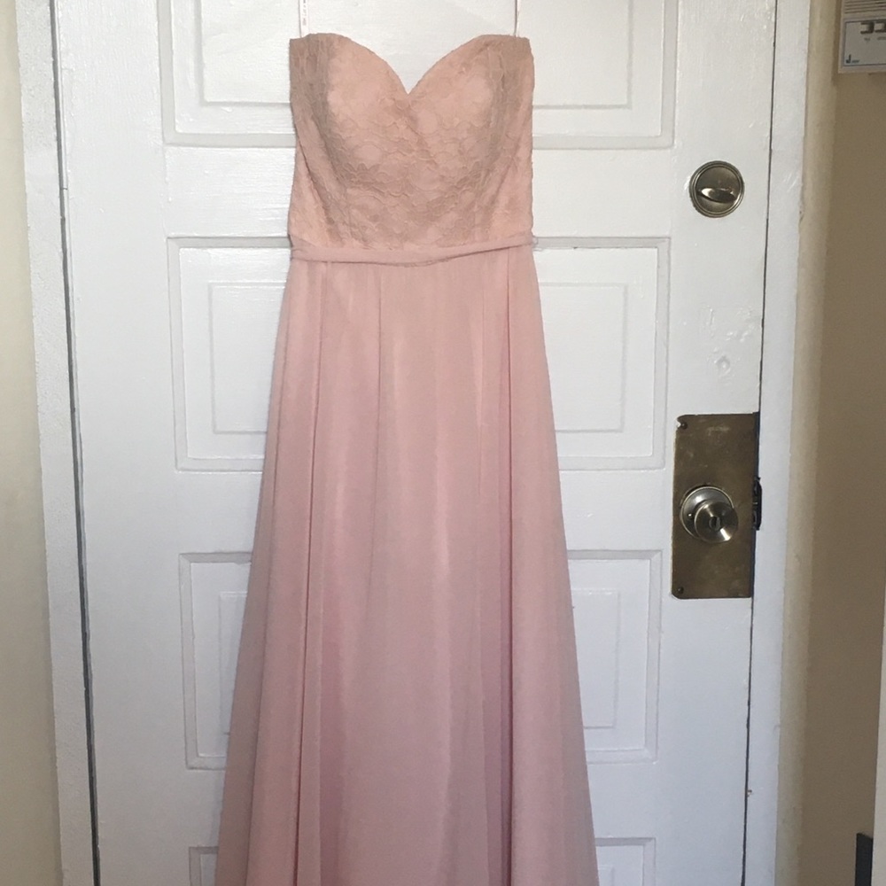 Mori Lee Bridesmaids Dress. Size 6. Blush.